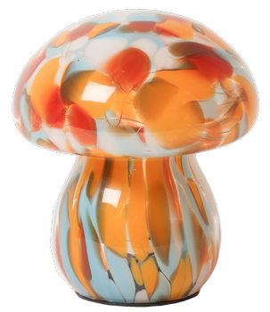 Au Maison  Mushy Lampe Batteri Rød-Hvit H16,5
