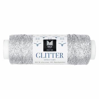 Dale Garn Glitter Effektgarn Sølv 202, 20g