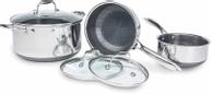 HexClad Grytesett med lokk 3stk, Non-Stick Gordon Ramsay (573-CWPT06-ST)