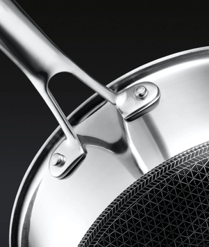 HexClad Grytesett med lokk 3stk, Non-Stick Gordon Ramsay (573-CWPT06-ST)