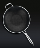 HexClad Wok Panne Ø30,  Non-stick (573-HC1230WMS)
