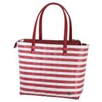 Handed By Sunny Bay Strandveske Rødstripet 39x17xH34cm (629-BFC52-131)