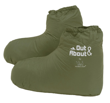 Norsk Dun Out&About Dunsokk Grønn Onesize