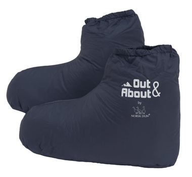 Norsk Dun Out&About Dunsokk Blå Onesize