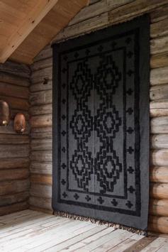 Lama Gulvteppe Svart 150x240