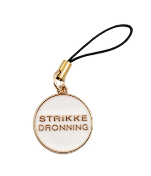 Kort og Godt Maskemarkør Strikkedronning Hvit-Gull 1stk