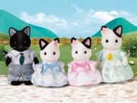 Sylvanian Families Tuxedo Kattefamilie 4stk (366-5181)