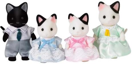 Sylvanian Families Tuxedo Kattefamilie 4stk (366-5181)