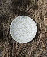 Wik & Walsøe Slåpeblom Tallerken Grønn Ø21