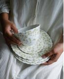 Wik & Walsøe Slåpeblom Tallerken Grønn Ø21 (500-85218)