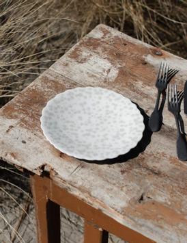 Wik & Walsøe Slåpeblom Tallerken Grå Ø21 (500-85219)