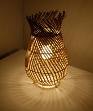 Kaemingk Lanterne Solcelle Rattan Natur H36 (487-898766)