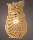 Kaemingk Lanterne Solcelle Rattan Natur H36 (487-898766)