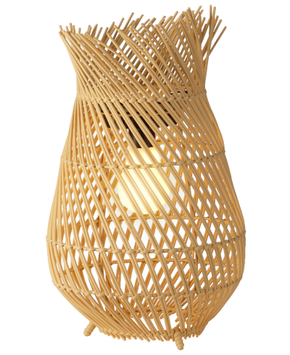 Kaemingk Lanterne Solcelle Rattan Natur H36