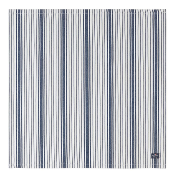 Lexington Serviett Striper Hvit-Blå 50x50 (588-12423001)