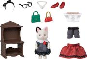 Sylvanian Families Byjente Tuxedo Cat Motesett (366-5462)