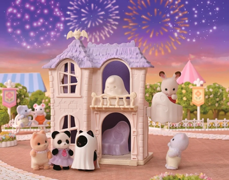 Sylvanian Families Spøkelseshus inkl. Midnight-Cat-Baby