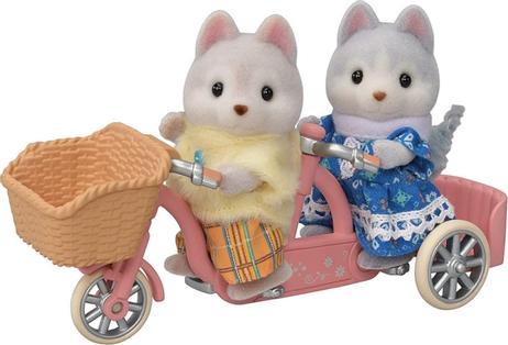 Sylvanian Families Tandemsykkel og Huskysøsken