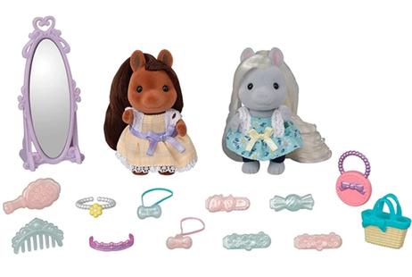Sylvanian Families Vennesett Pony 2 figurer (366-5650)