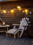 Canadian Outdoor Log Fotskammel Ottoman (340-2523)