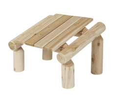 Canadian Outdoor Log Fotskammel Ottoman