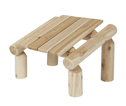 Canadian Outdoor Log Fotskammel Ottoman