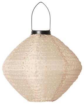 C'est Bon  Lanterne Solcelle Snurretopp Lys-Brun H25