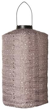 C'est Bon  Lanterne Solcelle Cylinder Mørk-Grå H33