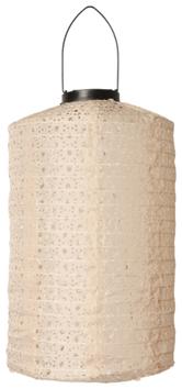 C'est Bon  Lanterne Solcelle Cylinder Lys-Brun H33