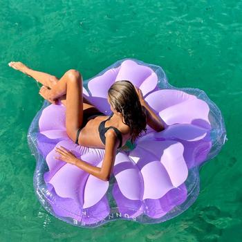 Sunnylife Bademadrass Hibiscus Lilla 144x142 (590-S41LXFLIL)