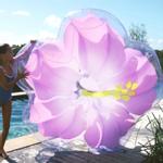 Sunnylife Bademadrass Hibiscus Lilla 144x142 (590-S41LXFLIL)