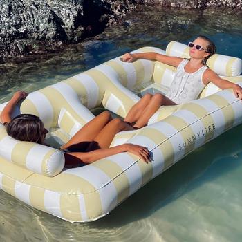 Sunnylife Bademadrass Dobbel Mango-Bay Sennep