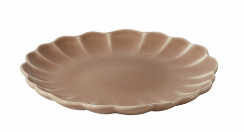 Stiernholm  Lotus Tallerken Brun Ø27