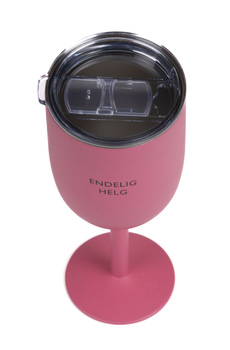 Pictureit Vinglass Termo Endelig Helg Mørk-Rosa (723-411091-F5)