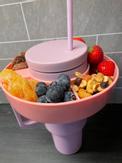 Liquide Snackbolle til tumbler, rosa (LIQ-02-PINK)
