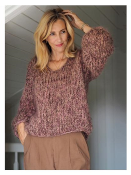 Knit Norway Lindteinstrikk Dusty Genser Oppskrift (642-10849)