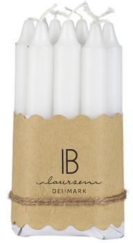 Ib Laursen Kertelys Hvit 10stk Ø1,3xH10 (171-4143-11)