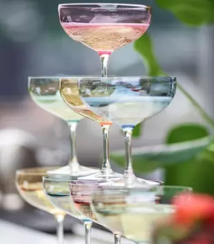 Magnor Glassverk Happy Champagneglass Gull, 28cl (404-321451)