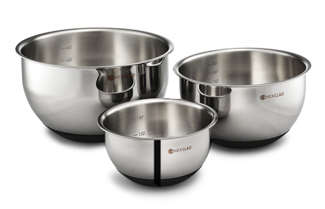 HexClad Stålboller med lokk 3stk  (573-KWMB06)