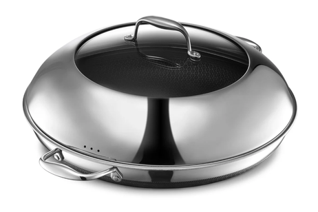 HexClad Stekepanne med stållokk Ø36, Non-stick