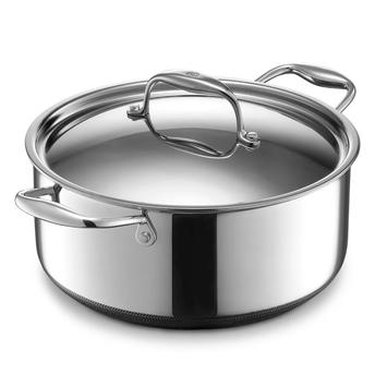 HexClad Gryte med stållokk "Dutch Oven" 4.7L, Non-Stick