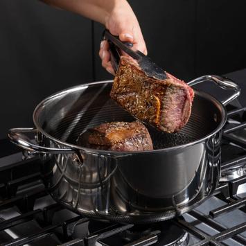 HexClad Gryte med stållokk "Dutch Oven" 4.7L,  Non-Stick (573-CWDOLD05)