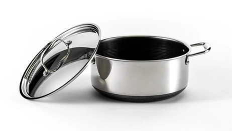 HexClad Gryte med stållokk "Dutch Oven" 4.7L,  Non-Stick (573-CWDOLD05)