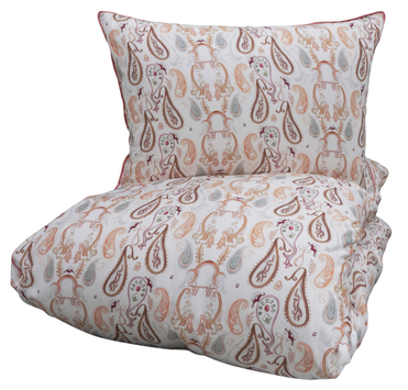Borås Cotton Fabiola Sengesett Sateng Rosa TC400 (479-118211,118213,118215)