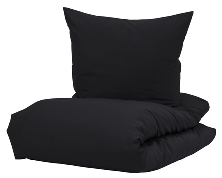 Borås Cotton Cloud Sengesett Sateng Sort TC400 (479-116179,116180,116181)