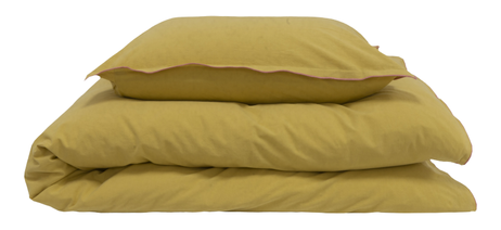 Tone Kroken Merci Sengesett Bomull Gul  (479-117183-140x220)