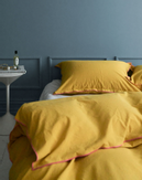 Tone Kroken Merci Sengesett Bomull Gul  (479-117183-140x220)