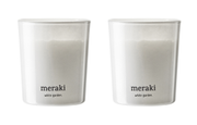 MERAKI Duftlys White Garden 2pk (151-366650100)