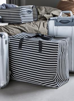 House Doctor Leaf Oppbevaring Svart-Hvit 58x32