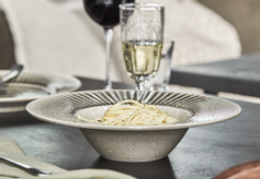 House Doctor Pleat Pastatallerken Grå-Brun Ø26